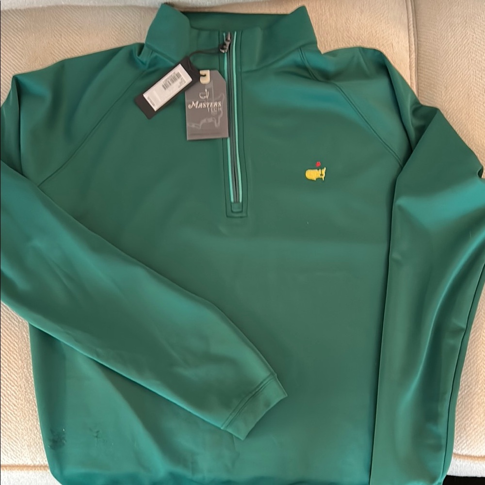 Masters Green Lightweight Zip Pullover Jacket